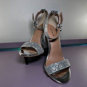 Torrid Glitter Ankle Strap Heel Sandal (WW)
